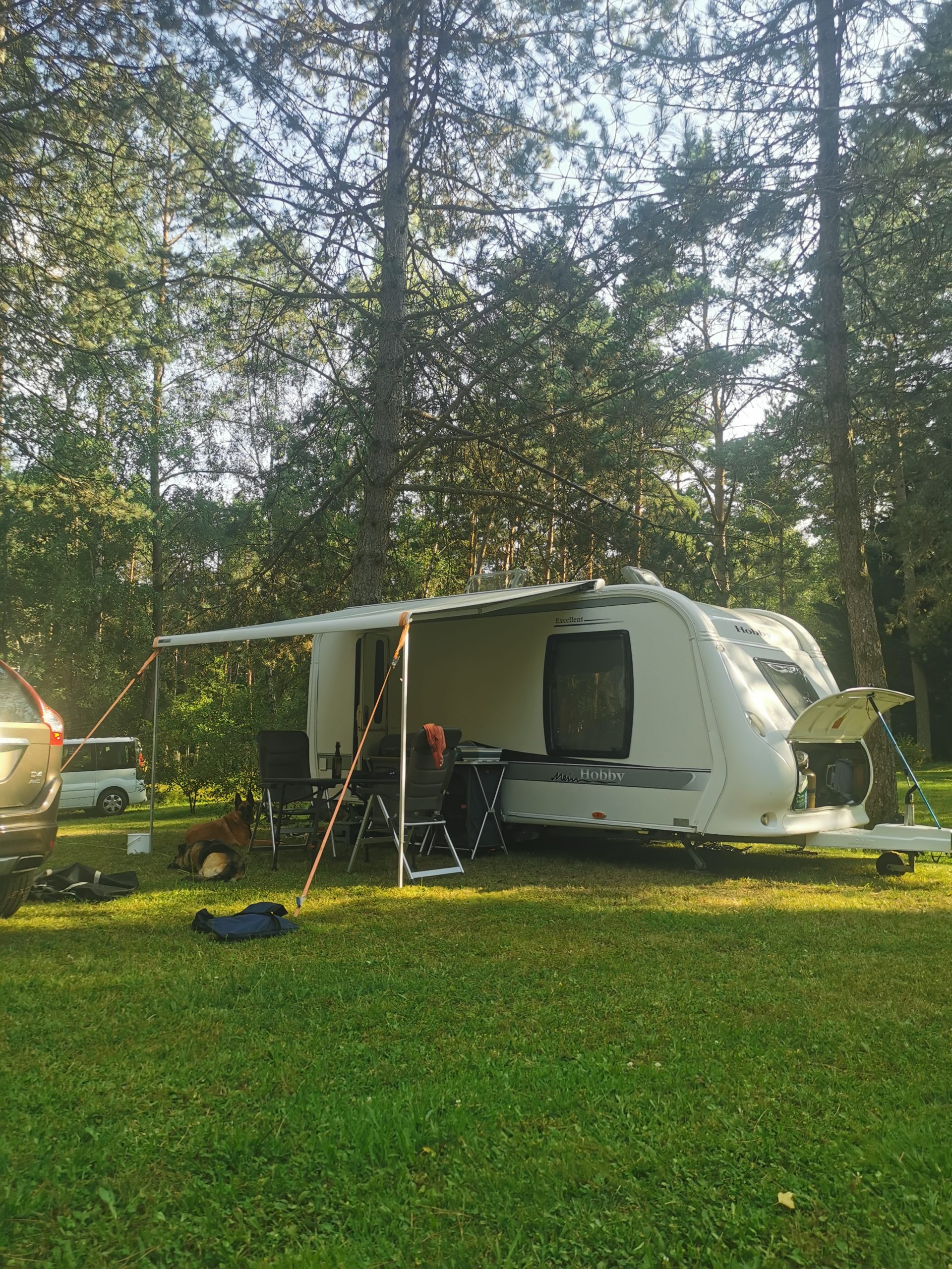 Caravane emplacement nature